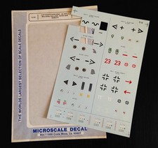 MICROSCALE DECALS 1/72 Nº72-53 - LUFTWAFFE ACES WWII - USA - TRES BON ETAT