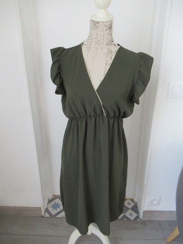 Robe été longue kaki - robe,