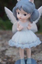 TPA015 B      FIGURINE  BEBE FEE FAIRY FILLE  AZUR   ANGE MANGA ENFANT   K-POP