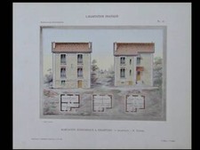 CHAMPIGNY SUR MARNE, MAISON - 1906 - GRANDE PLANCHE COULEUR - CONTER