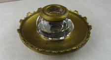 Ancien encrier en cristal et