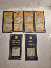 Lot 9  De 6 Cartes Routieres