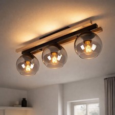 Lampe En Bois Plafonnier En