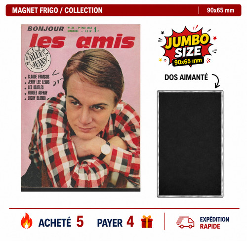Magnet frigo claude francois - magnet,