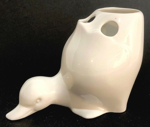 Petit vase canard - pique, fleurs