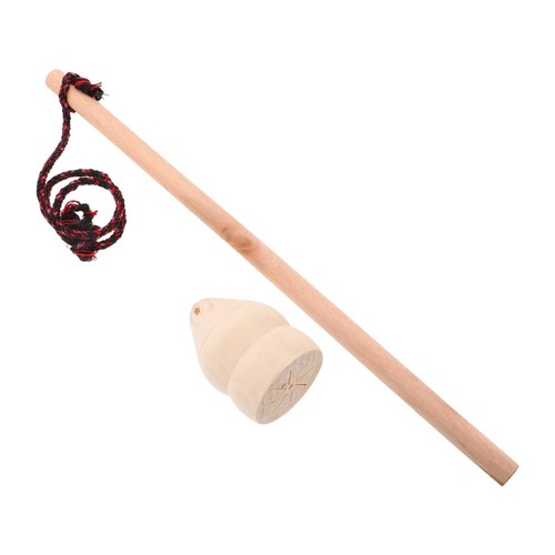Ensemble toupie en bois - 1,