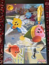 poster magazine officiel kirby air ride &final fantasy chronicles / jeux video