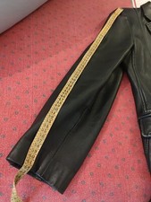 Manteau 3/4 cuir agneau noir