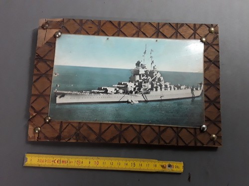 Ancien cadre bois avec - en,