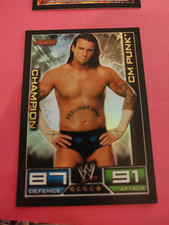 Cm Punk Champion Carte Brillante Catch Topps Slam Attax 2008