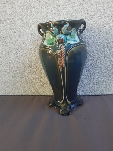 Vase barbotine majolique art - barbotine,