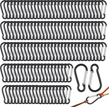 300 Pcs 2" Carabiner Bulk