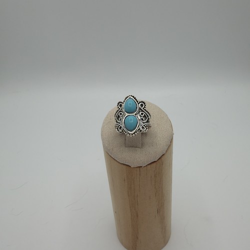 Bague argentée motifs - bague,