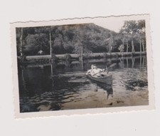 Snapshot argentique Grenon canoe Kayak barque  sport 1933