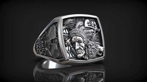 Bague déclaration gothique - bague,