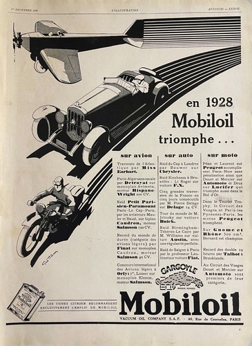 1928 mobiloil mobil oil - mobiloil,