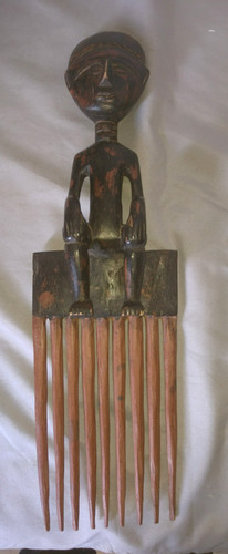 Ancien grand peigne statuette - ancien,