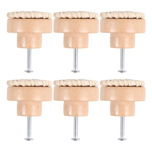 Boho rotin commode boutons - 2x(boho,