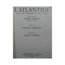 TOMASI Henri L'Atlantide Chant