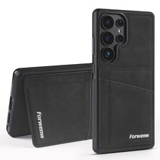 Pour Samsung Galaxy S25 Ultra 5G Forwenw F8 Series 2 en 1 étui en cuir avec s