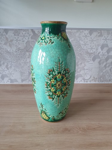 Vase émaux longwy - de,