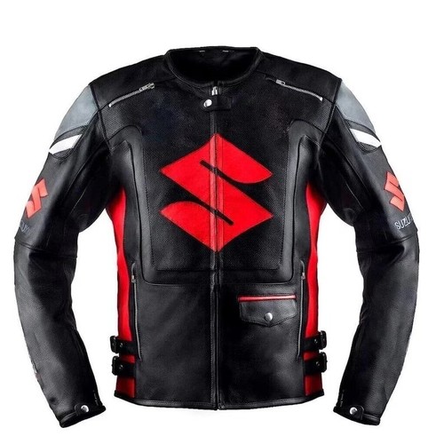 Veste course cuir - veste, suzuki