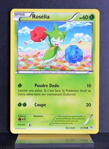 Carte pokémon 106 rosélia - pokémon,