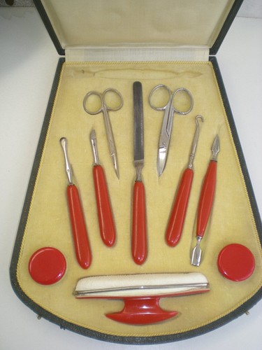 Ancien coffret manucure - ancien,