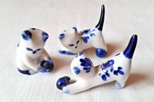 Figurines petits chats en - chats,
