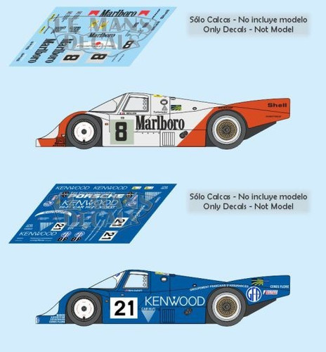 Decals porsche 956c mans - 956c,