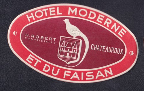 Ancienne étiquette bagage - ,