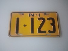 LICENSE Plate  NORFOLK        ISLAND       I - I23       RARE   VINTAGE