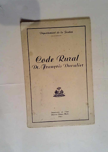 Code rural franc ois - rural, françois
