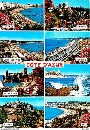 Carte postale alpes - carte,