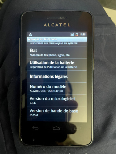 Télephone alcatel one - alcatel, touch