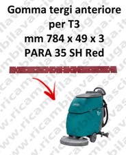 T3 BAVETTE AVANT pour TENNANT rechange Autolaveuse suceur