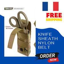 Étui ceinture nylon gaine de couteau pliant molle poche à outils tactique EDC