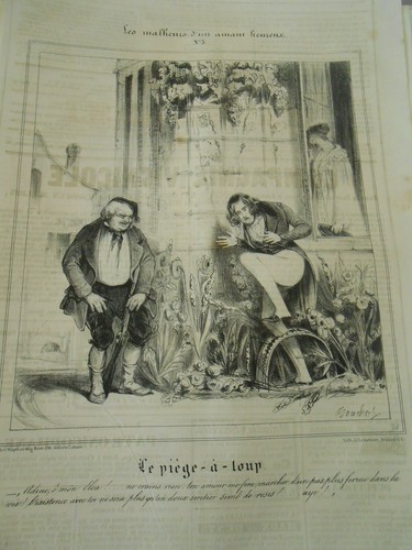 Caricature 1837 les - caricature, malheurs
