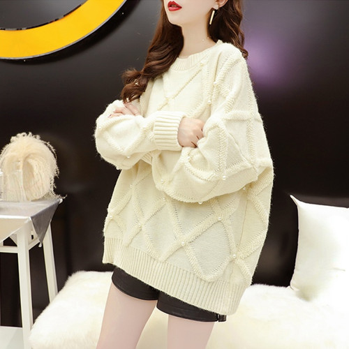 Femmes pull tricot perlé - pull,