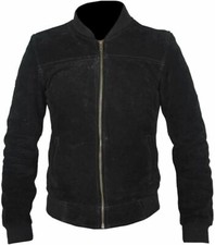 Blouson bomber homme cuir daim