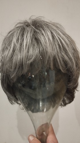 Perruque femme couleur - perruque, gris
