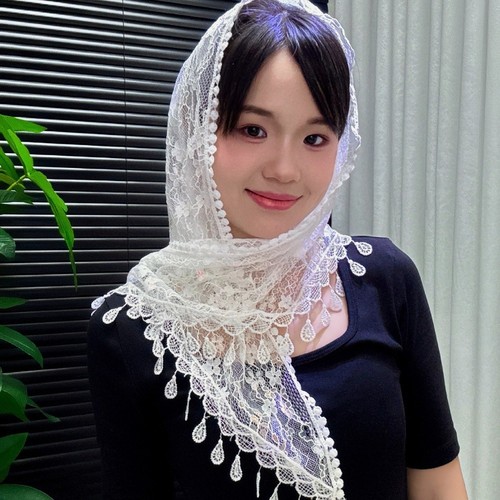 Foulard triangle floral