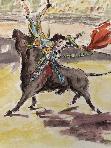 Peinture painting corrida - peinture,