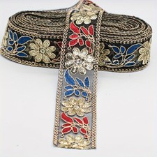 9.1m Ethnique Broderie Sequin