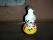 TABATIERE verre opaline émaillé Chine Snuff Bottle Signé , Jarre