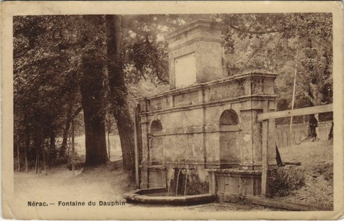 Cpa nerac fontaine du - ak,