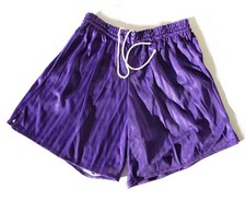 Authentique Short vintage satin violet- Marque HEURTEFEU - Taille S - France