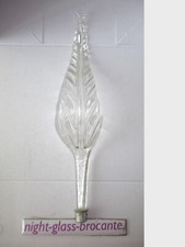 1 FEUILLE VINTAGE EN VERRE DE