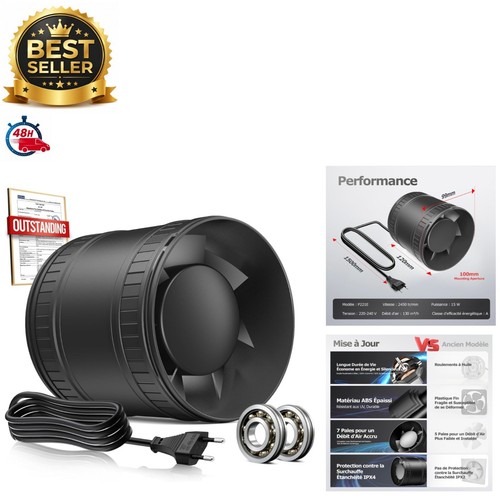 Extracteur air 100mm bumsou - extracteur,