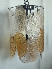 Lustre à disques en verre Murano vintage